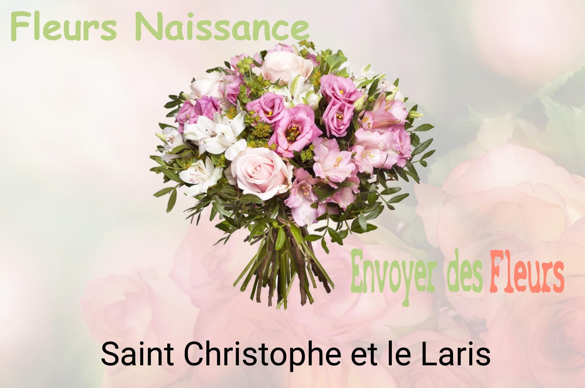 Bouquet de fleurs de naissance livré à Saint-Christophe-et-le-Laris